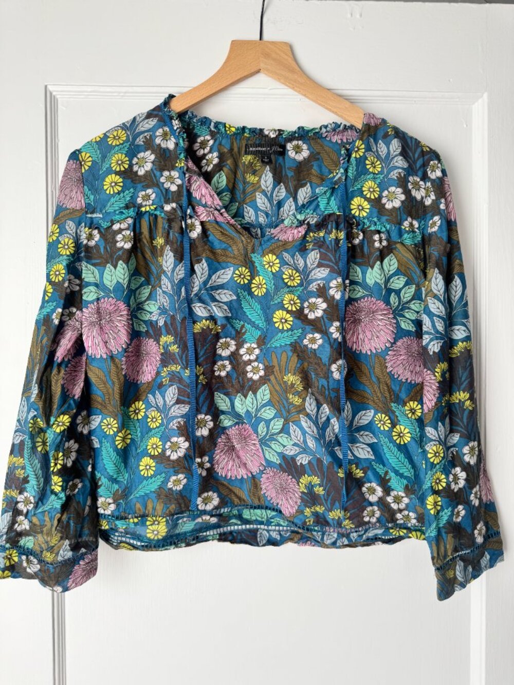 Abigail Borg for J.Crew Silk Blend Prairie Top - S - Picture 3 of 7